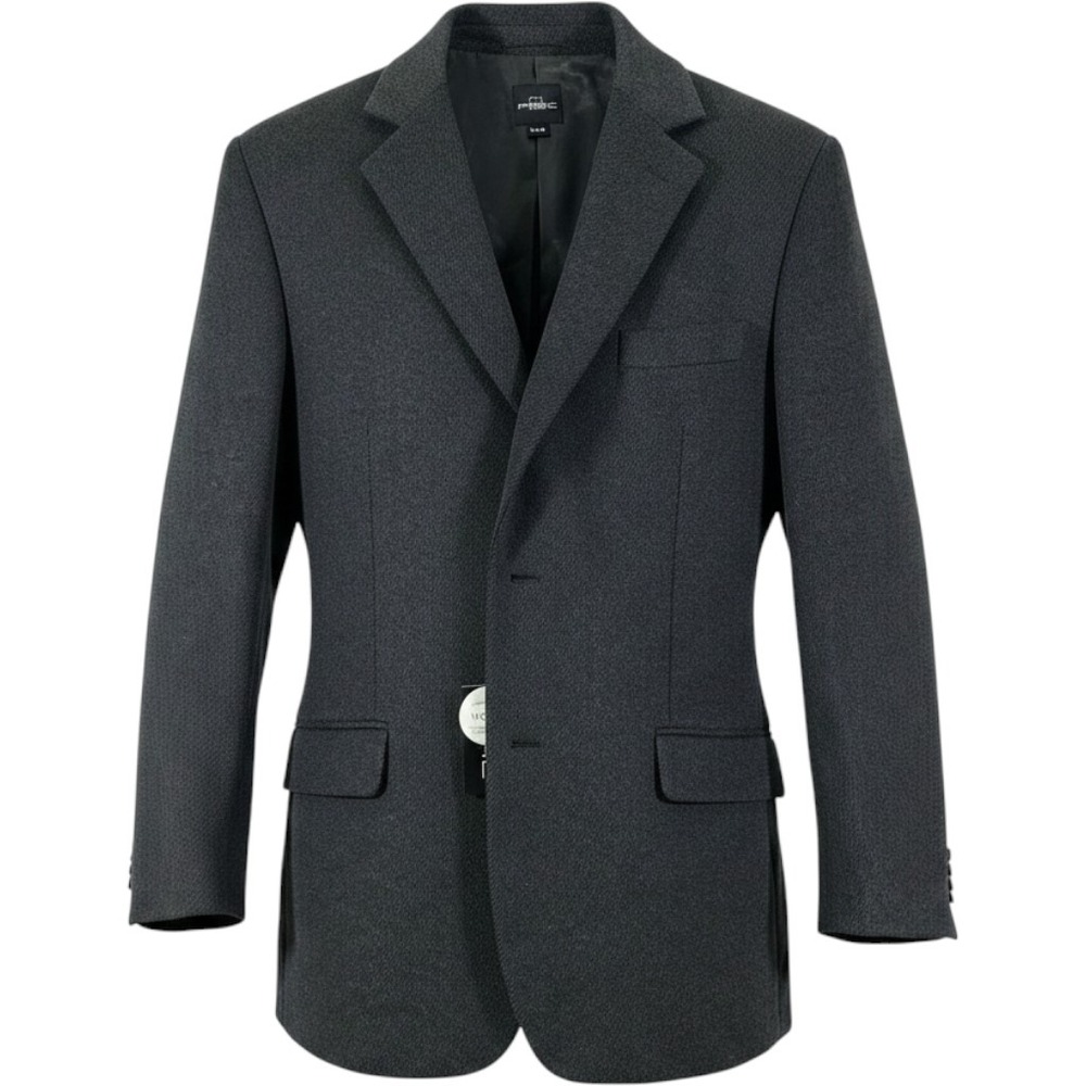 81 Parc Blazer Mens XXL Charcoal Gray Wool‎ Blend Standup Collar Blazer Jacket